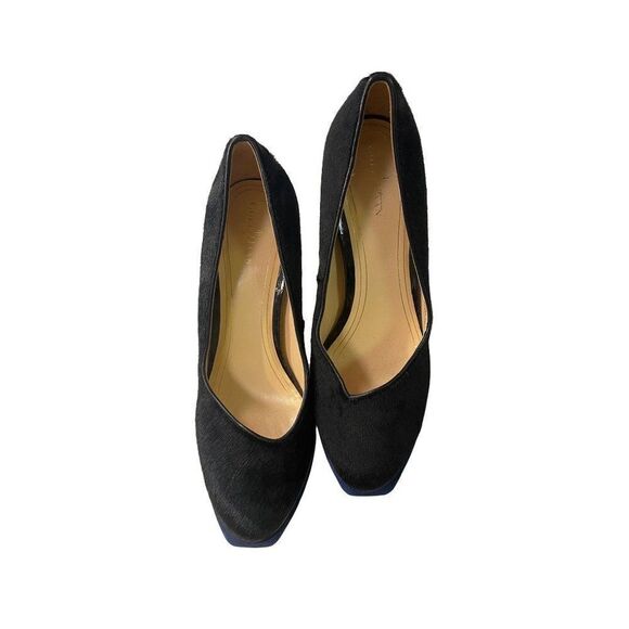 Cole Haan Women's Black Heel Pumps Calf Hair D38485 9 B - Picture 2 of 5